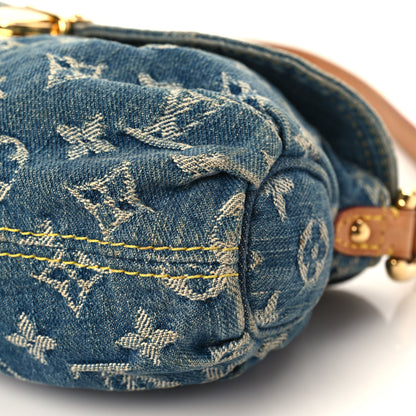 Louis Vuitton Monogram Denim Mini Pleaty Blue 8 of 10