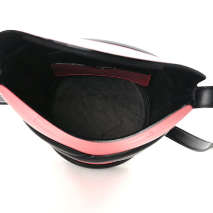 Alexander McQueen Calfskin The Curve Shoulder Bag Pink Black 5 of 9