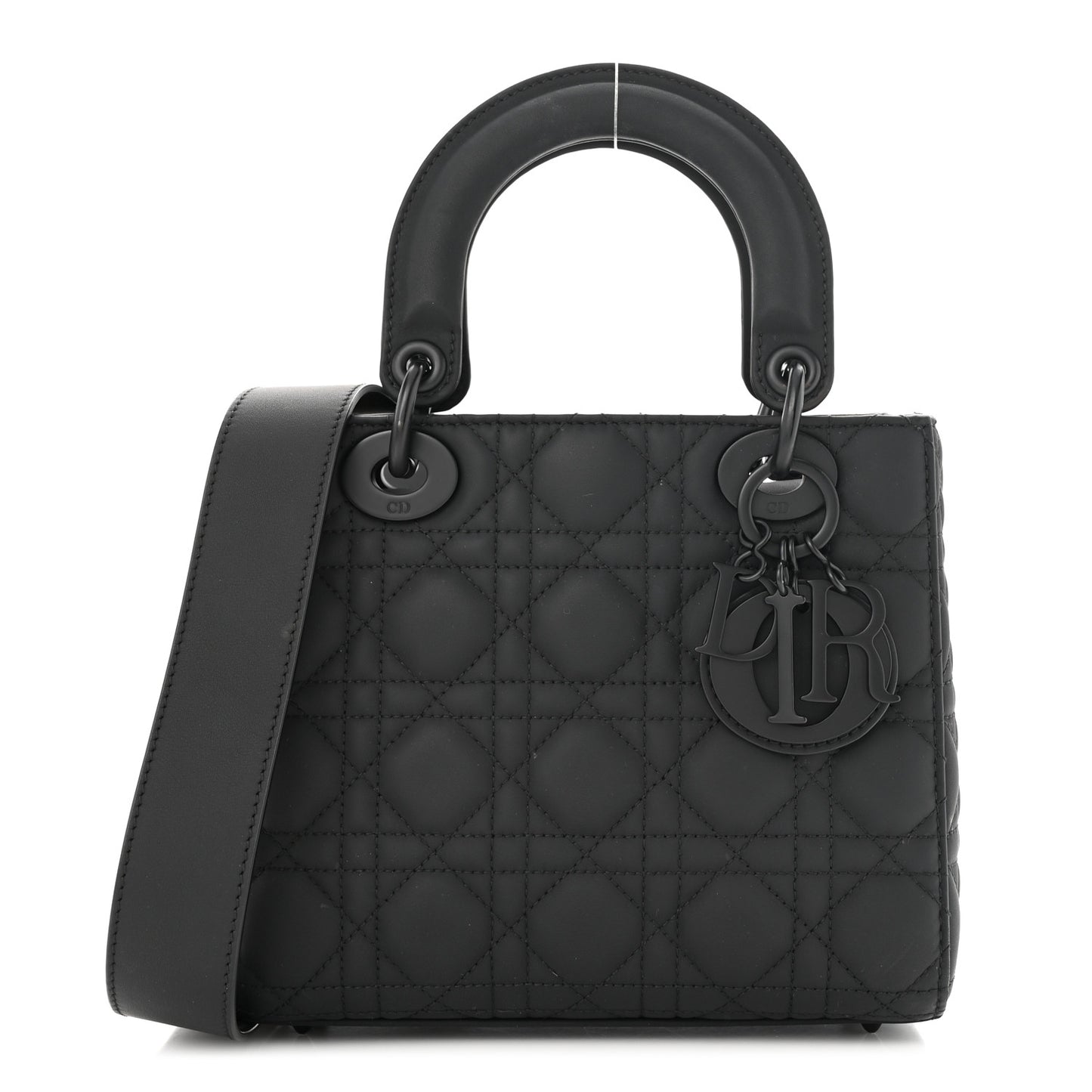 Ultra Matte Calfskin Cannage Small My ABCDior Lady Dior Black