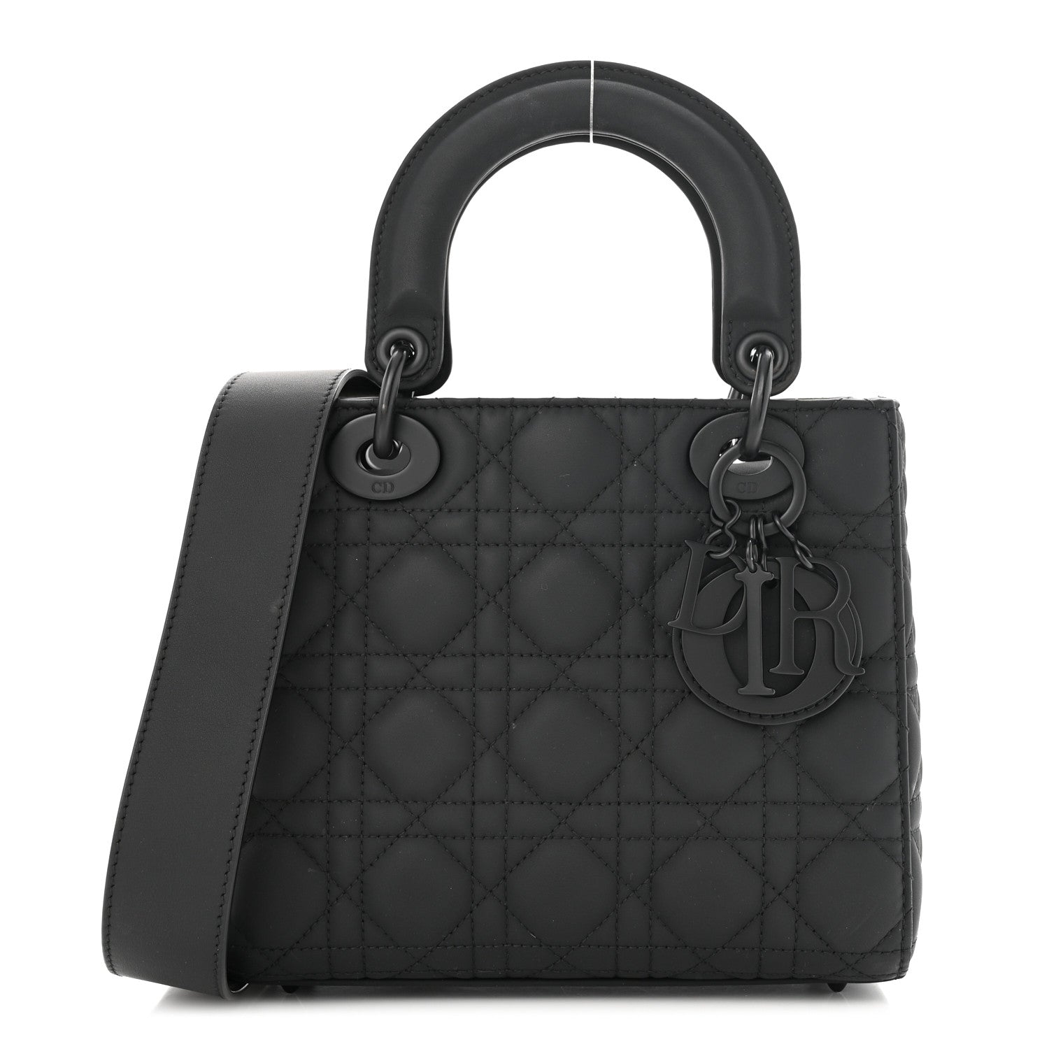 Christian Dior Ultra Matte Calfskin Cannage Small My ABCDior Lady Dior Black 1 of 11