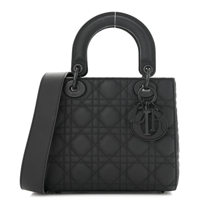 Christian Dior Ultra Matte Calfskin Cannage Small My ABCDior Lady Dior Black 1 of 11