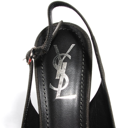 Saint Laurent Suede Tribtoo 80 Slingback Pumps 39 Anthracite 7 of 7
