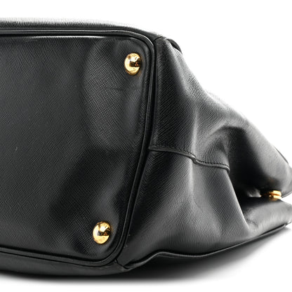 Prada Saffiano Medium Galleria Double Zip Tote Black 10 of 11