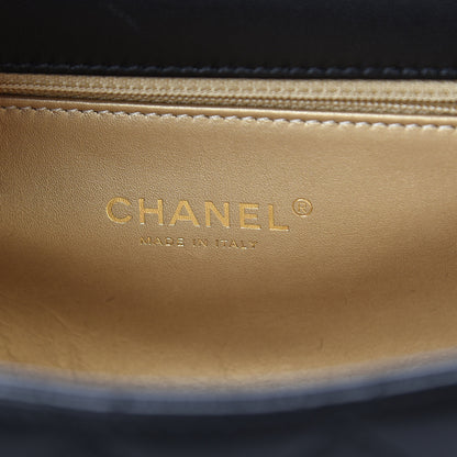 Chanel Lambskin Quilted La Parisienne Top Handle Flap Black 5 of 8