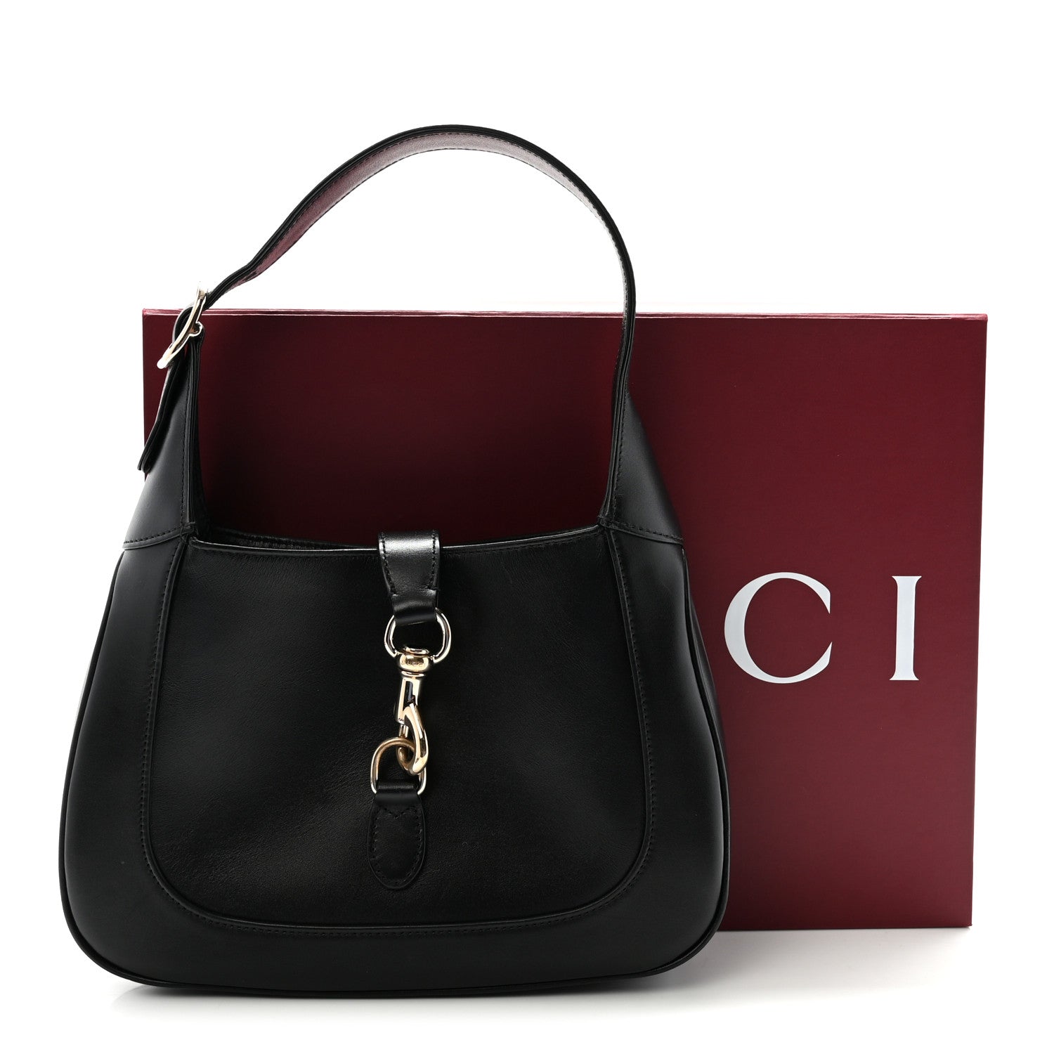 Gucci Calfskin Small Jackie Shoulder Bag Black 10 of 10