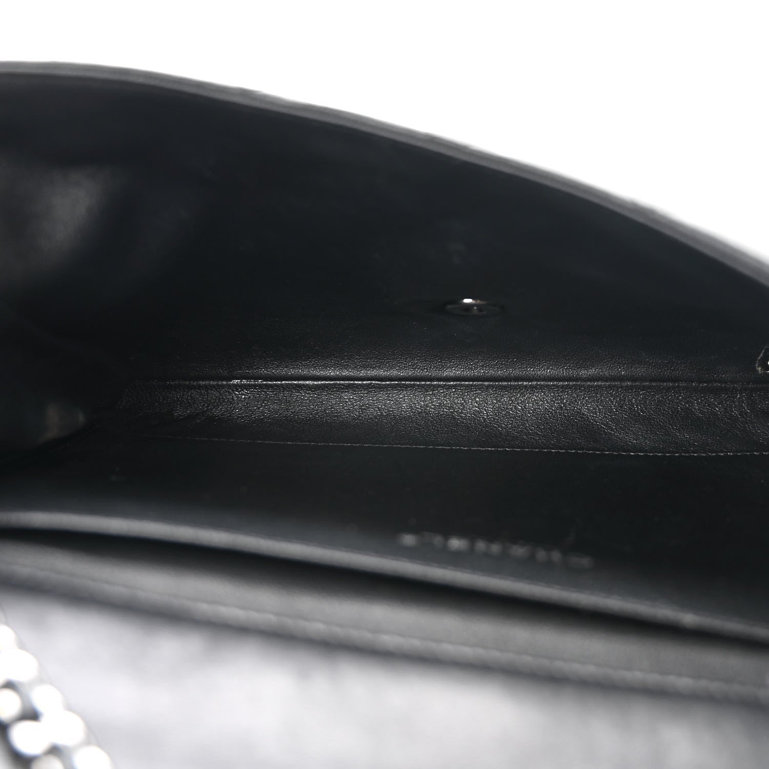 Chanel Lambskin Quilted Clutch With Chain Flap Black 5 of 11