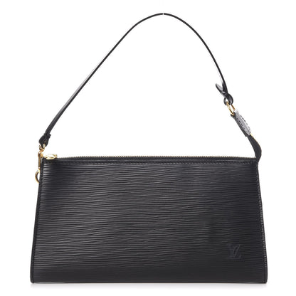 Louis Vuitton Epi Pochette Accessories 24 Black 1 of 7