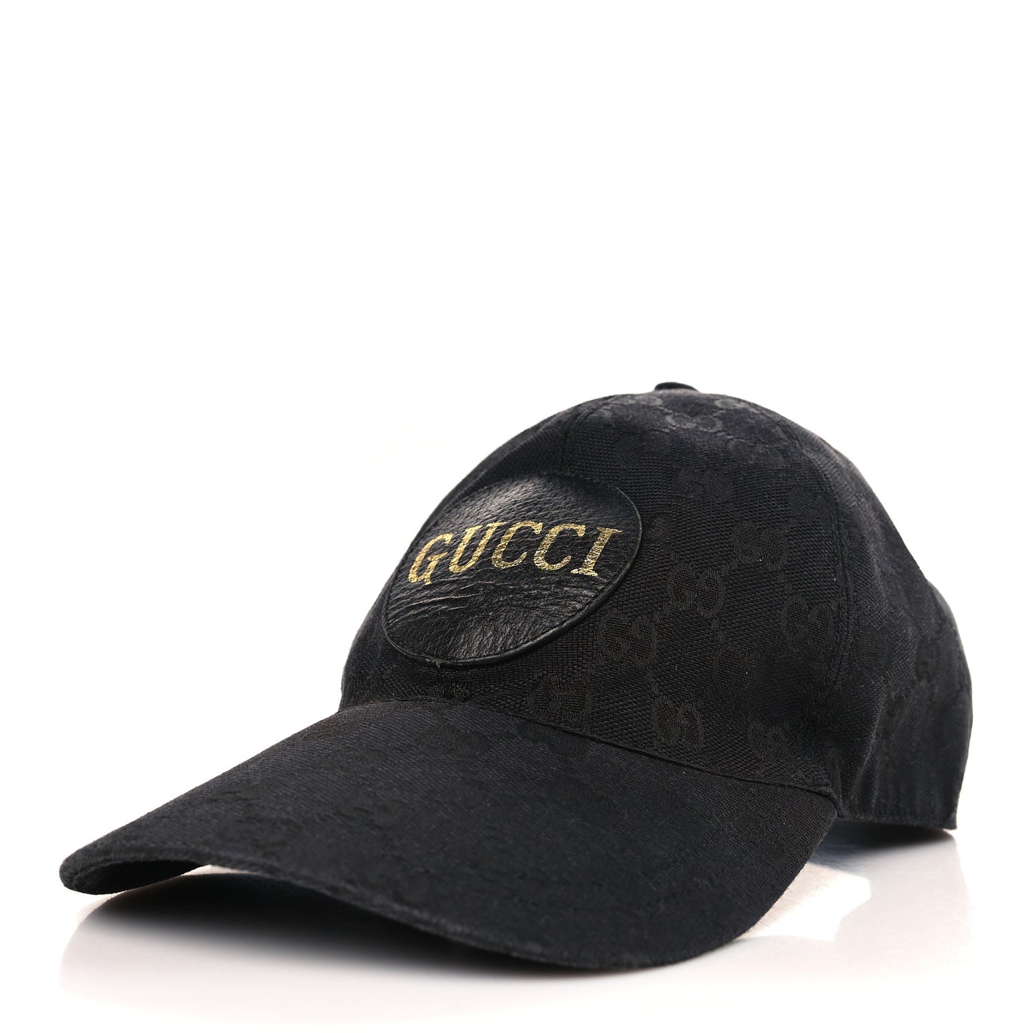 Monogram Textured Dollar Calfskin Zeno Baseball Hat XL Black