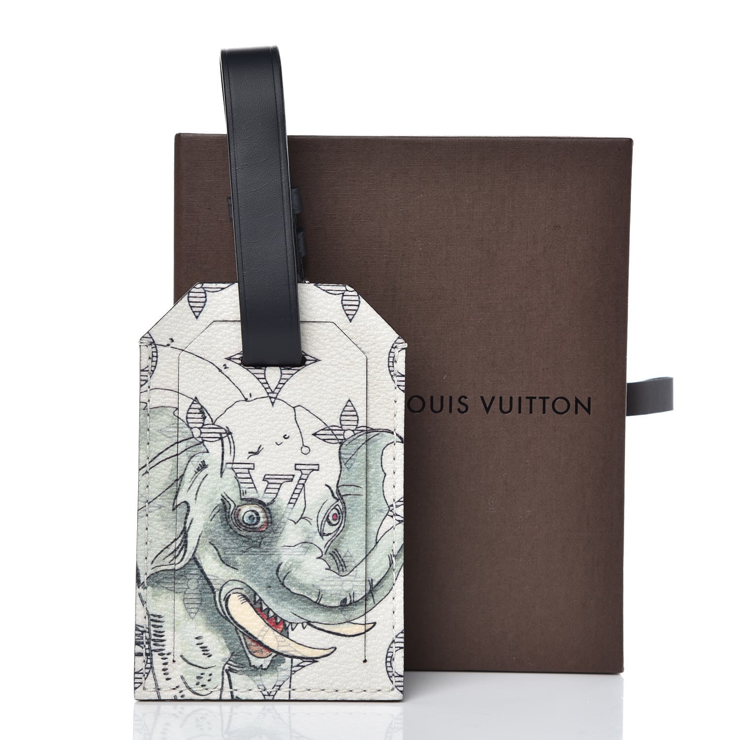 Louis Vuitton Savane Monogram Rhinoceros Chapman Luggage Tag 3 of 3