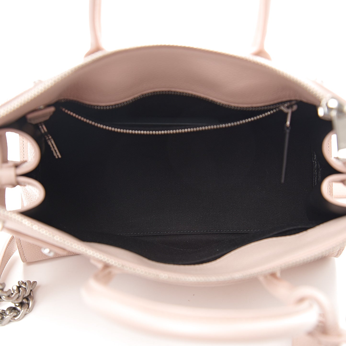 Grained Calfskin Baby Sac De Jour Souple Marble Pink
