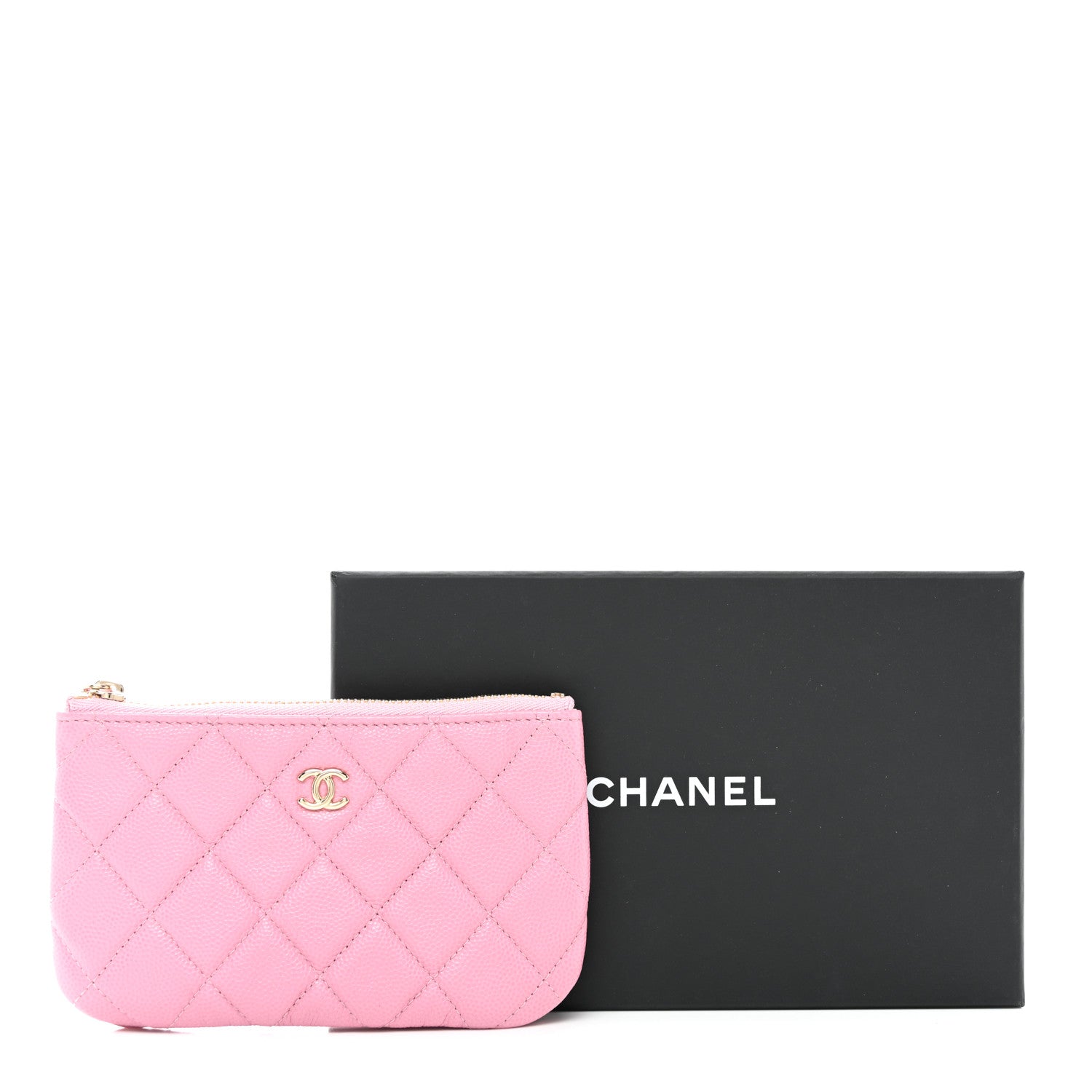 Chanel Caviar Quilted Small Cosmetic Case Pink 8 of 8