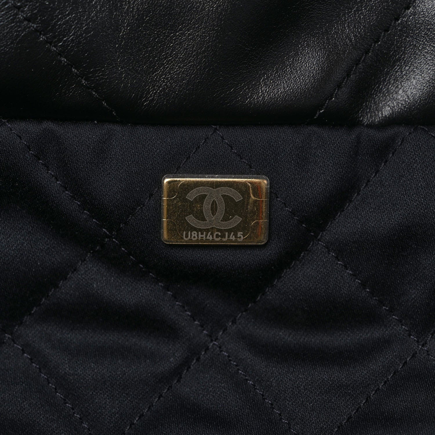 Chanel Shiny Calfskin Quilted Small Chanel 22 Black 8 of 10