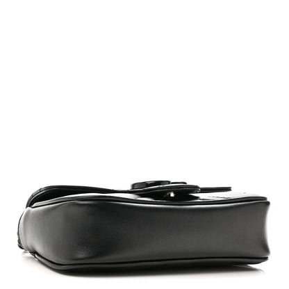 Gucci Calfskin Matelasse Monochrome GG Marmont Chain Belt Bag Black 4 of 10