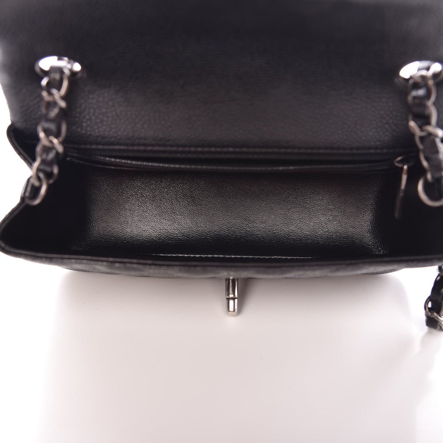 Caviar Quilted Mini Rectangular Flap Black