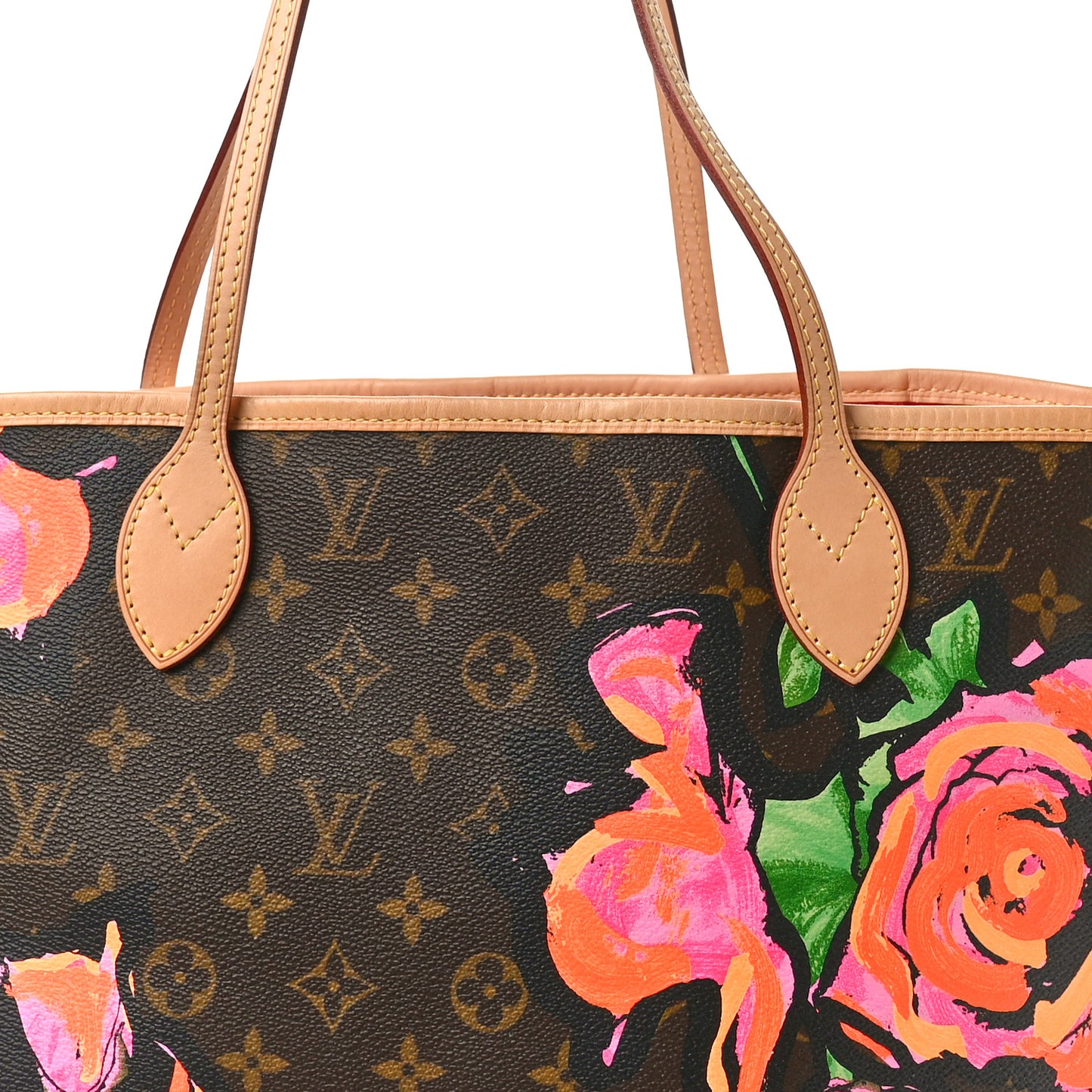 LOUIS VUITTON Monogram Roses Neverfull MM