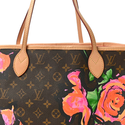 Louis Vuitton LOUIS VUITTON Monogram Roses Neverfull MM 7 of 9