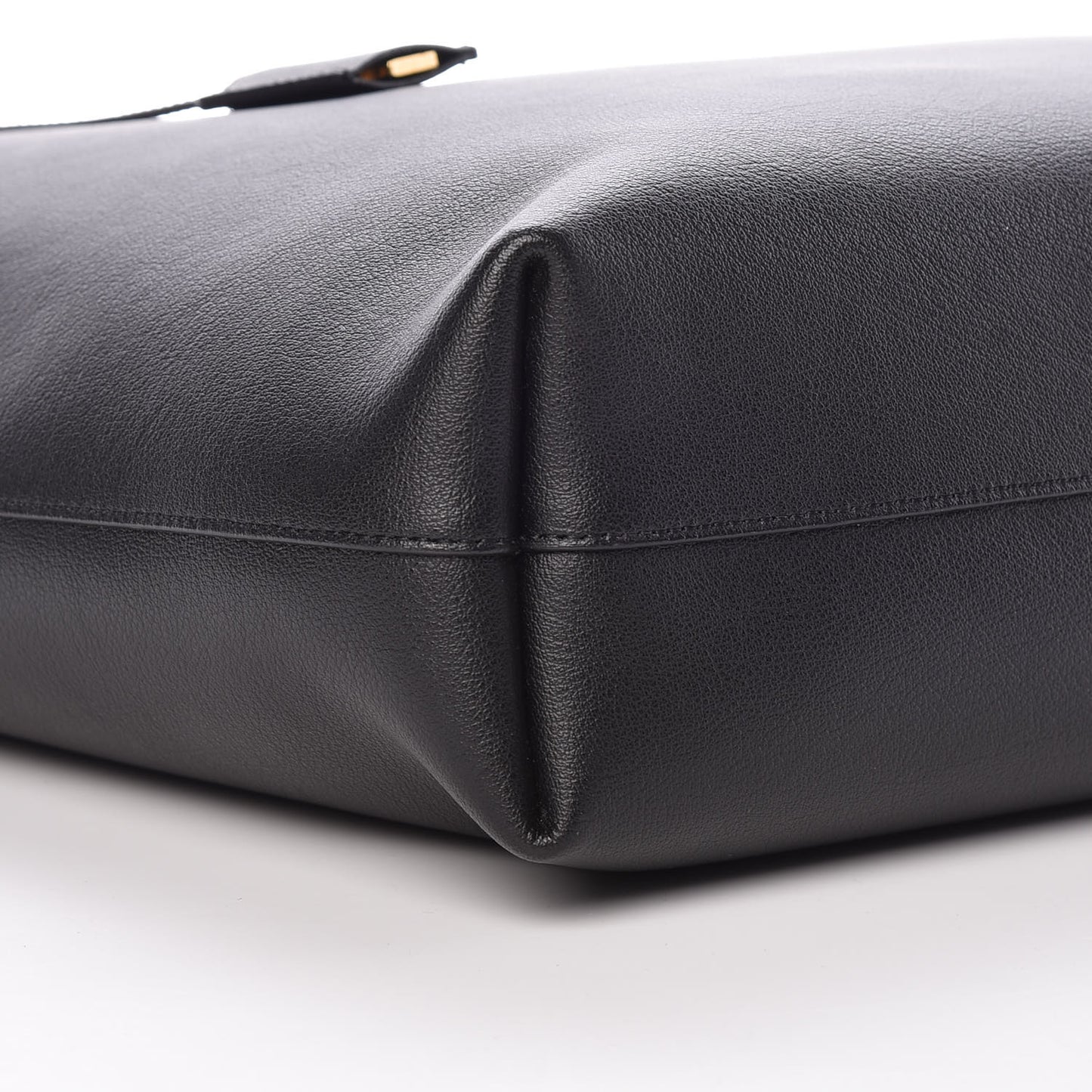 Calfskin Medium Shopping Tote Black