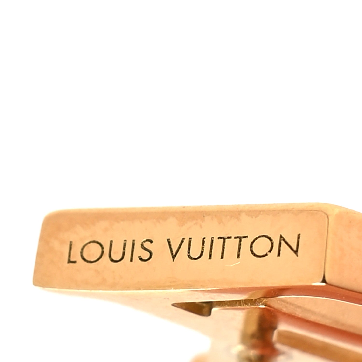 Louis Vuitton Metal LV Iconic Earrings Gold 4 of 5