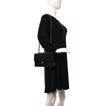 Chanel Lambskin Quilted Small Double Flap Black 2 of 9