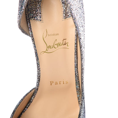 Christian Louboutin Nappa Mica Iriza 100 Pumps 39 Silver 5 of 8