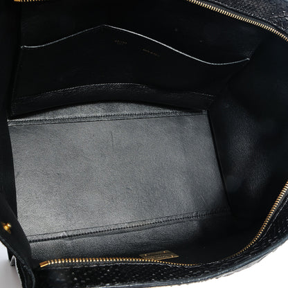 Celine Python and Suede Small Trapeze Black 6 of 8