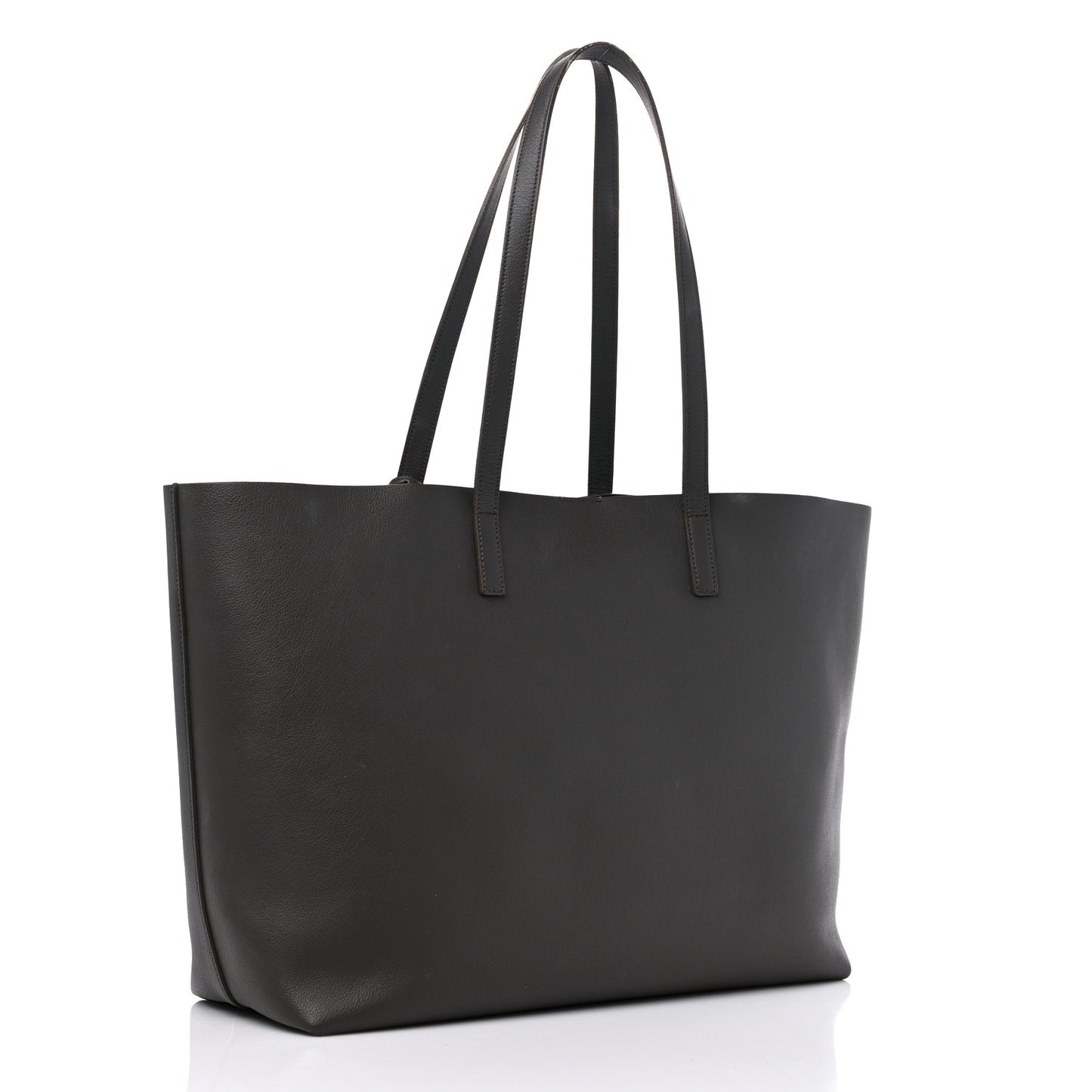 Calfskin Large Shopping Tote Asphalt
