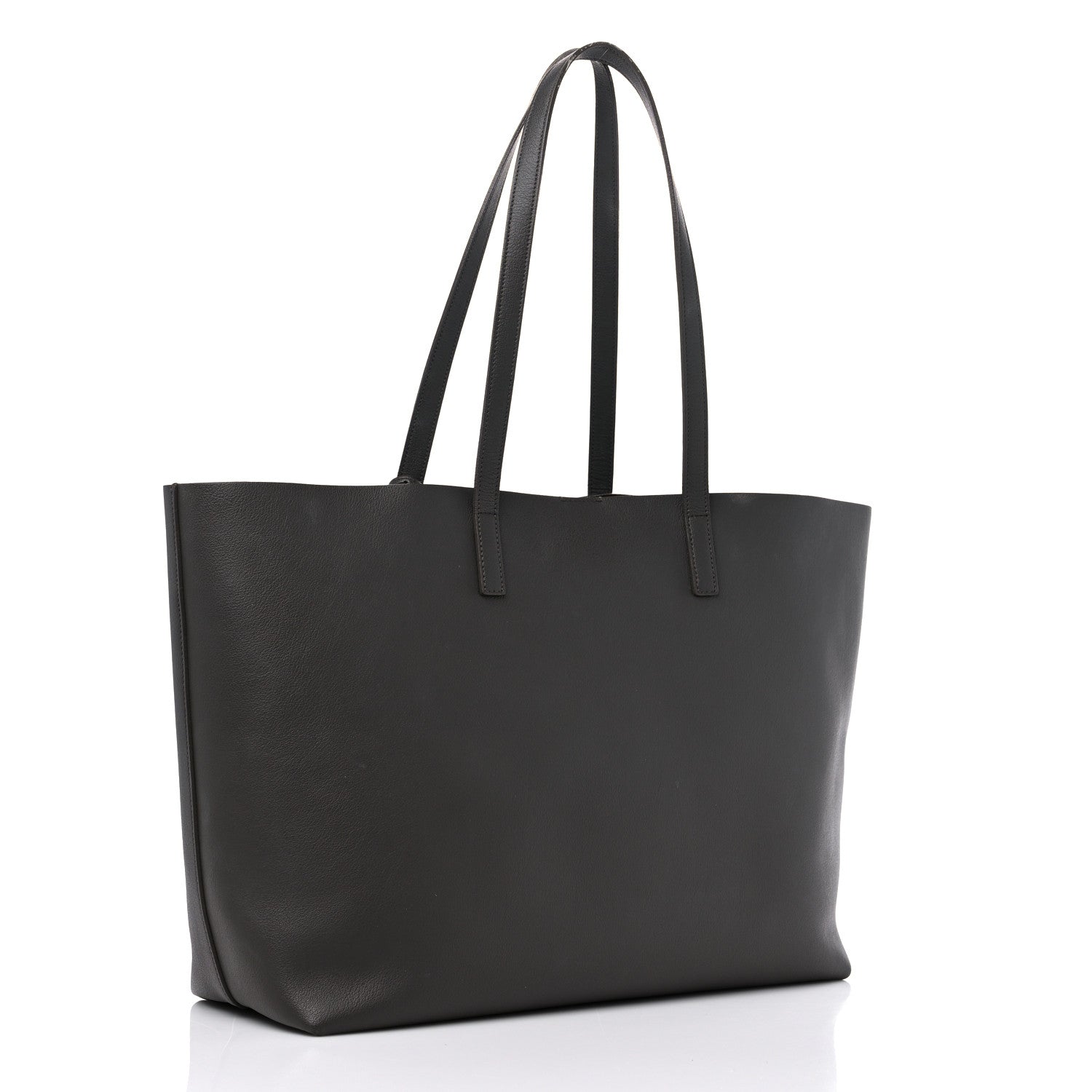 Saint Laurent Calfskin Large Shopping Tote Asphalt 4 of 17