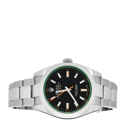 Rolex Stainless Steel 40mm Oyster Perpetual Milgauss Watch Black Dial 116400GV 2 of 5