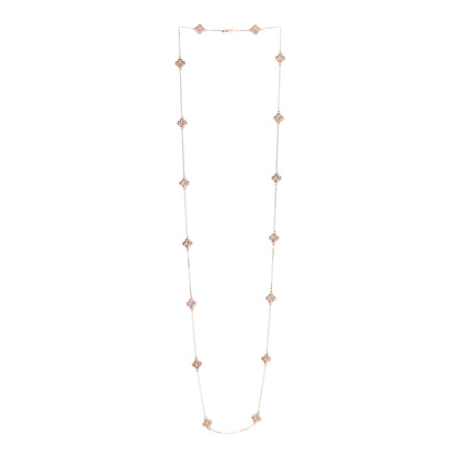Van Cleef & Arpels 18K Rose Gold 16 Motifs Sweet Alhambra Necklace 3 of 7