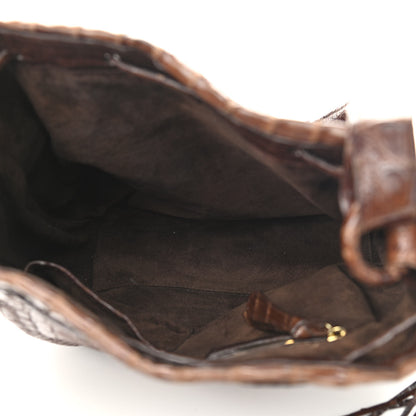 Nancy Gonzalez Crocodile Shoulder Bag Brown 5 of 12