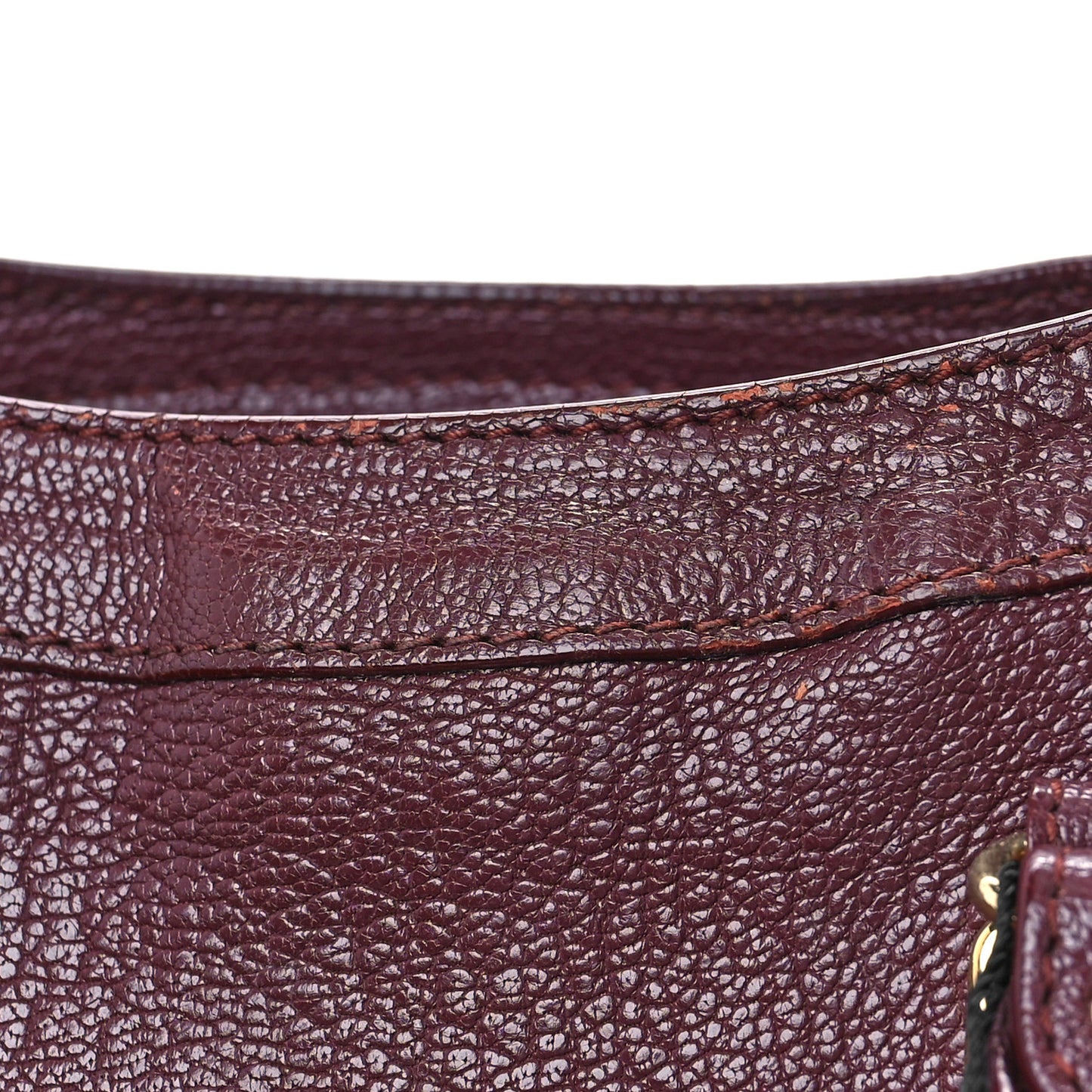 Chevre Gold Metallic Edge Hardware S City Cassis