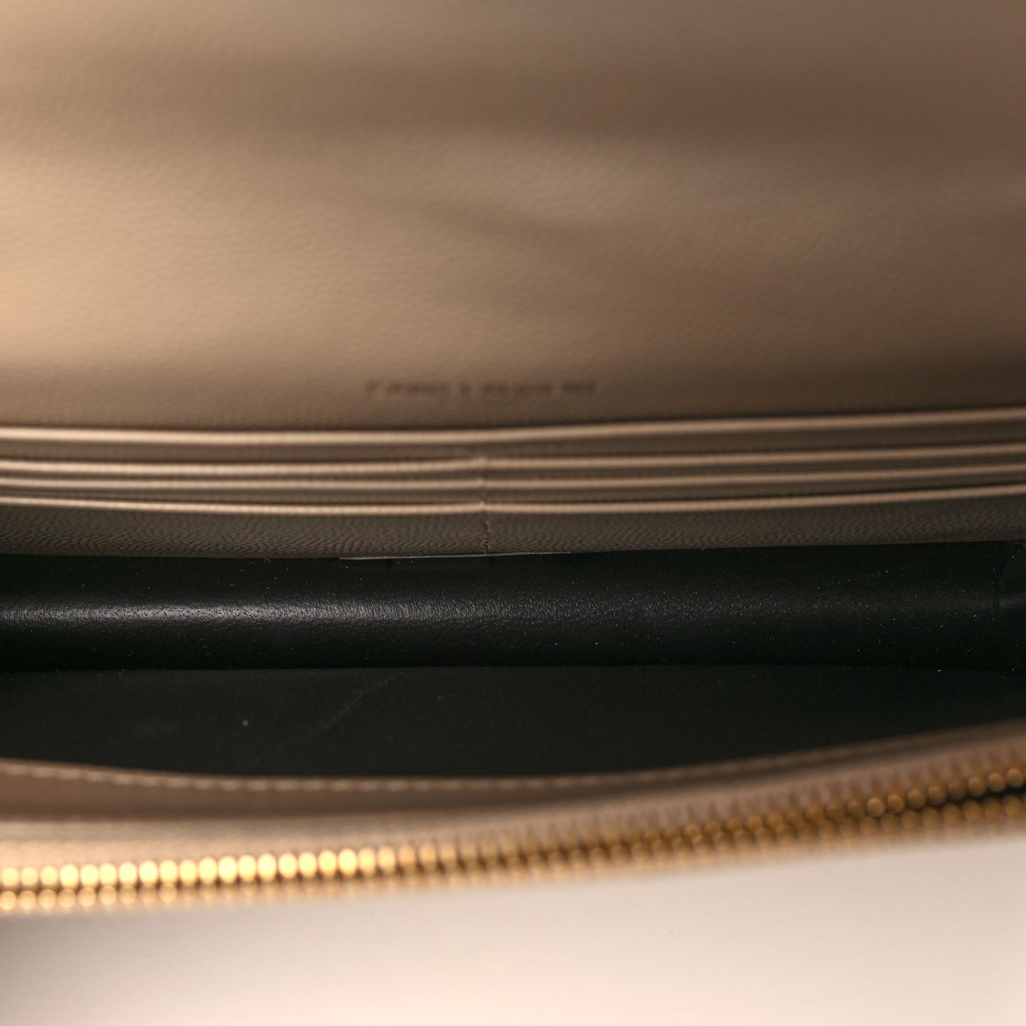 Grain De Poudre Matelasse Chevron Monogram Envelope Chain Wallet Nude Powder