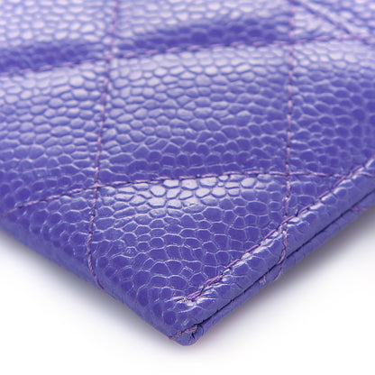 Chanel Caviar Quilted Incognito Card Holder Purple 13 of 14
