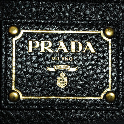 Prada Vitello Daino Top Handle Tote Nero Black 8 of 10