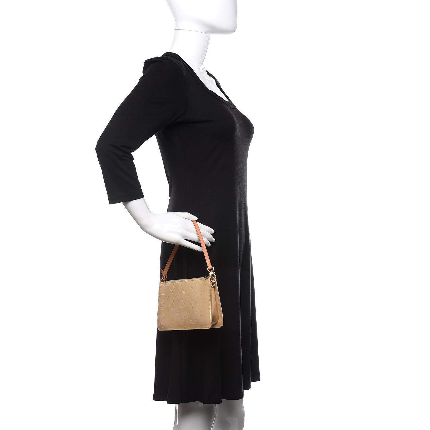 Louis Vuitton Vernis Lexington Pochette Beige 2 of 10