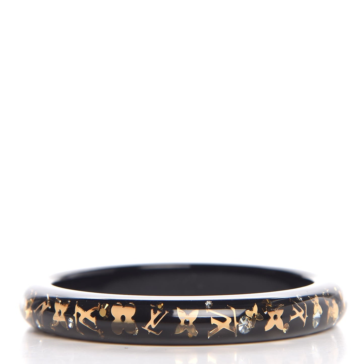Resin Swarovski Medium Inclusion Bracelet M Black