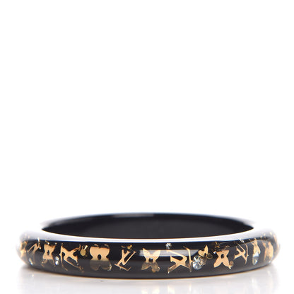 Louis Vuitton Resin Swarovski Medium Inclusion Bracelet M Black 3 of 5