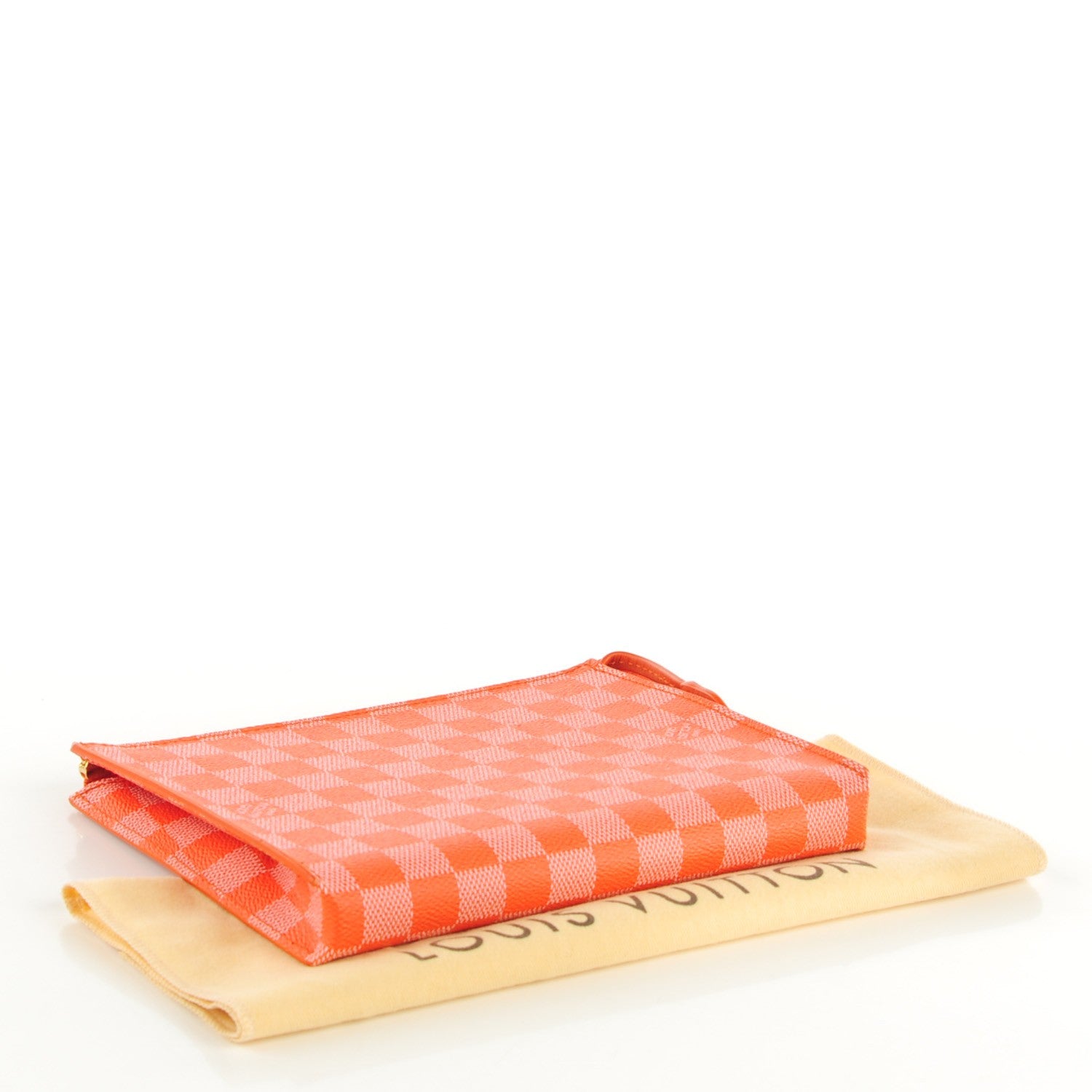 Louis Vuitton Damier Couleurs Element Clutch Piment 4 of 8