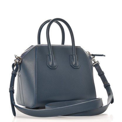 Givenchy Sugar Goatskin Mini Antigona Mineral Blue 4 of 9