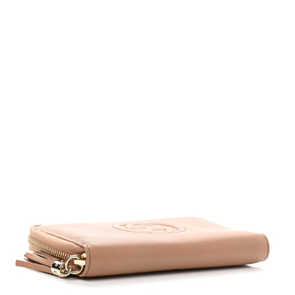 Gucci Calfskin Medium Soho Zip Around Wallet Camelia 4 of 7
