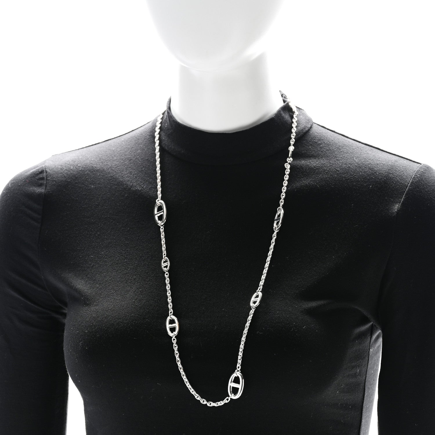 Hermes Sterling Silver Farandole Necklace 80 2 of 6