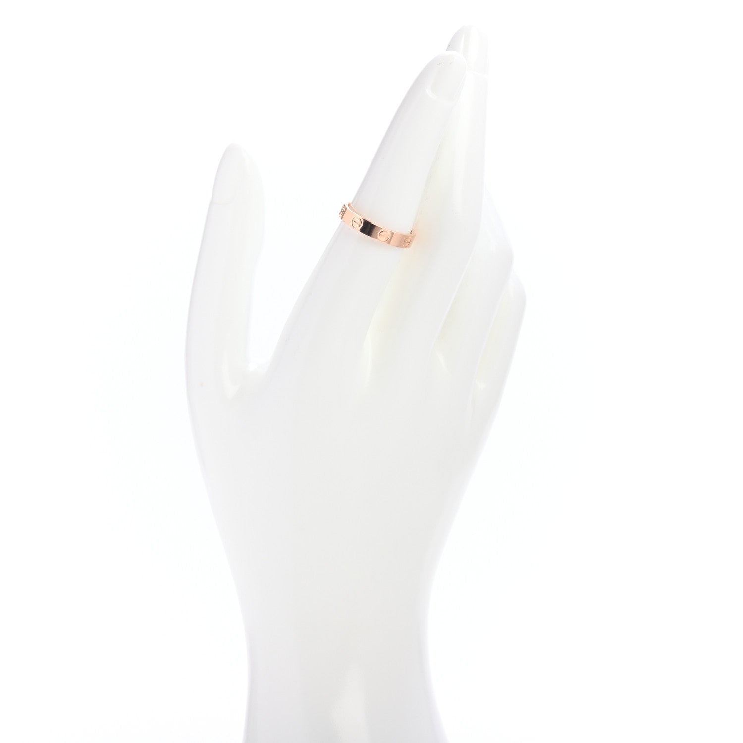 Cartier 18K Pink Gold 3.5mm LOVE Wedding Band Ring 53 6.5 2 of 5