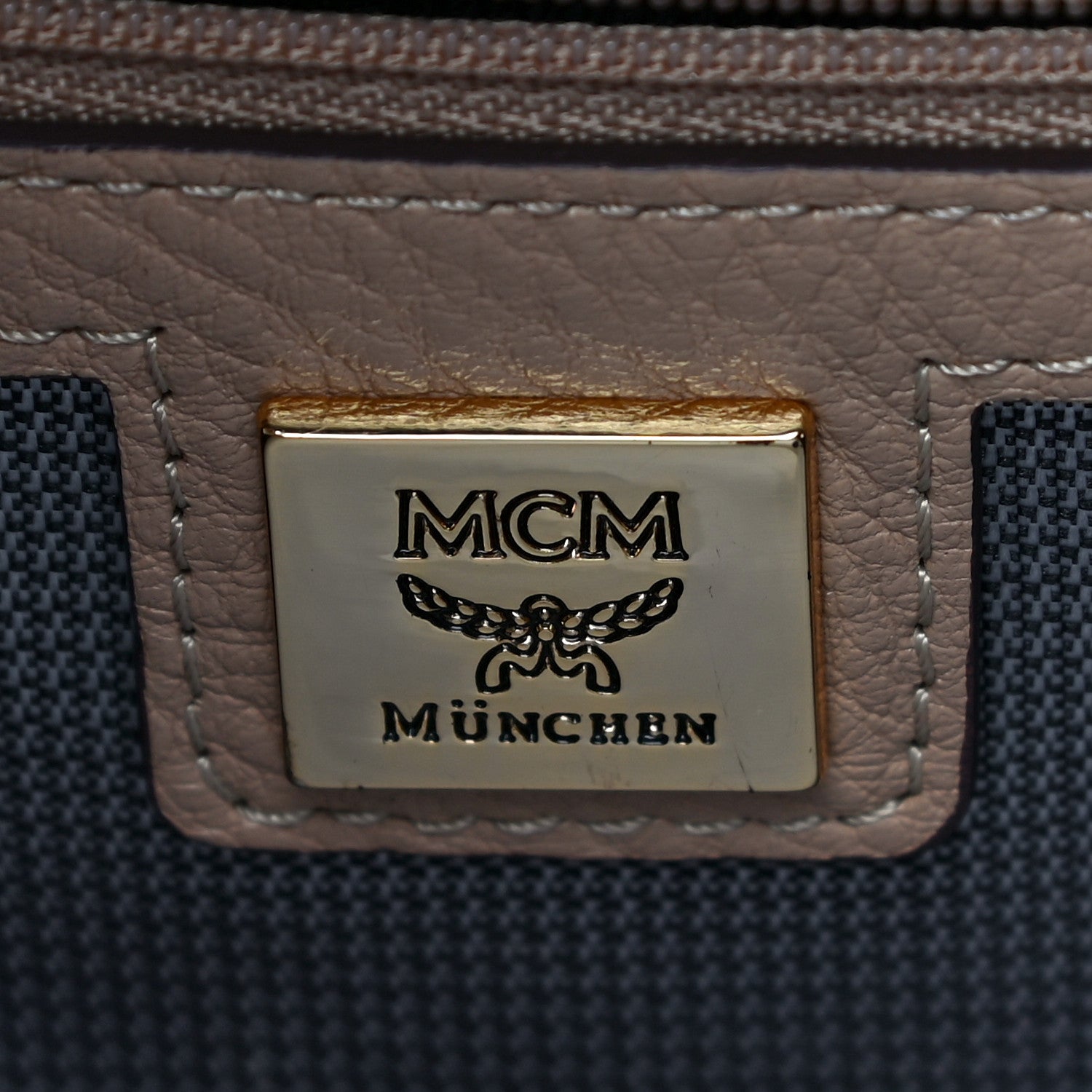 MCM Visetos Small Side Stud Stark Backpack Beige 6 of 12