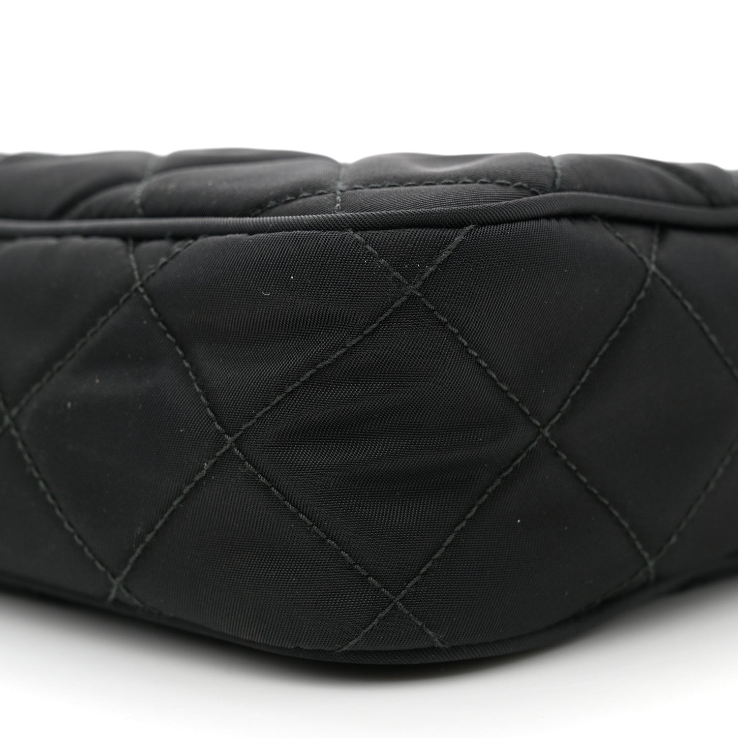 Prada Nylon Tessuto Impuntu Quilted Bandoliera Crossbody Bag Black 10 of 10