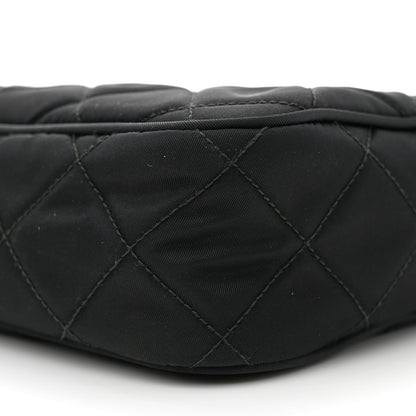 Prada Nylon Tessuto Impuntu Quilted Bandoliera Crossbody Bag Black 10 of 10