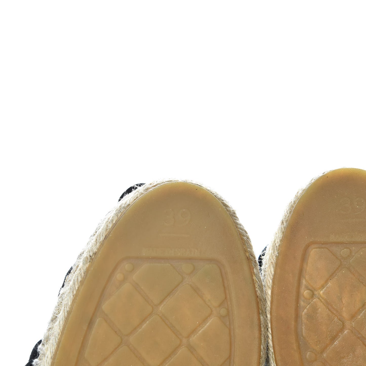 Suede Camellia CC Espadrilles 39 Black
