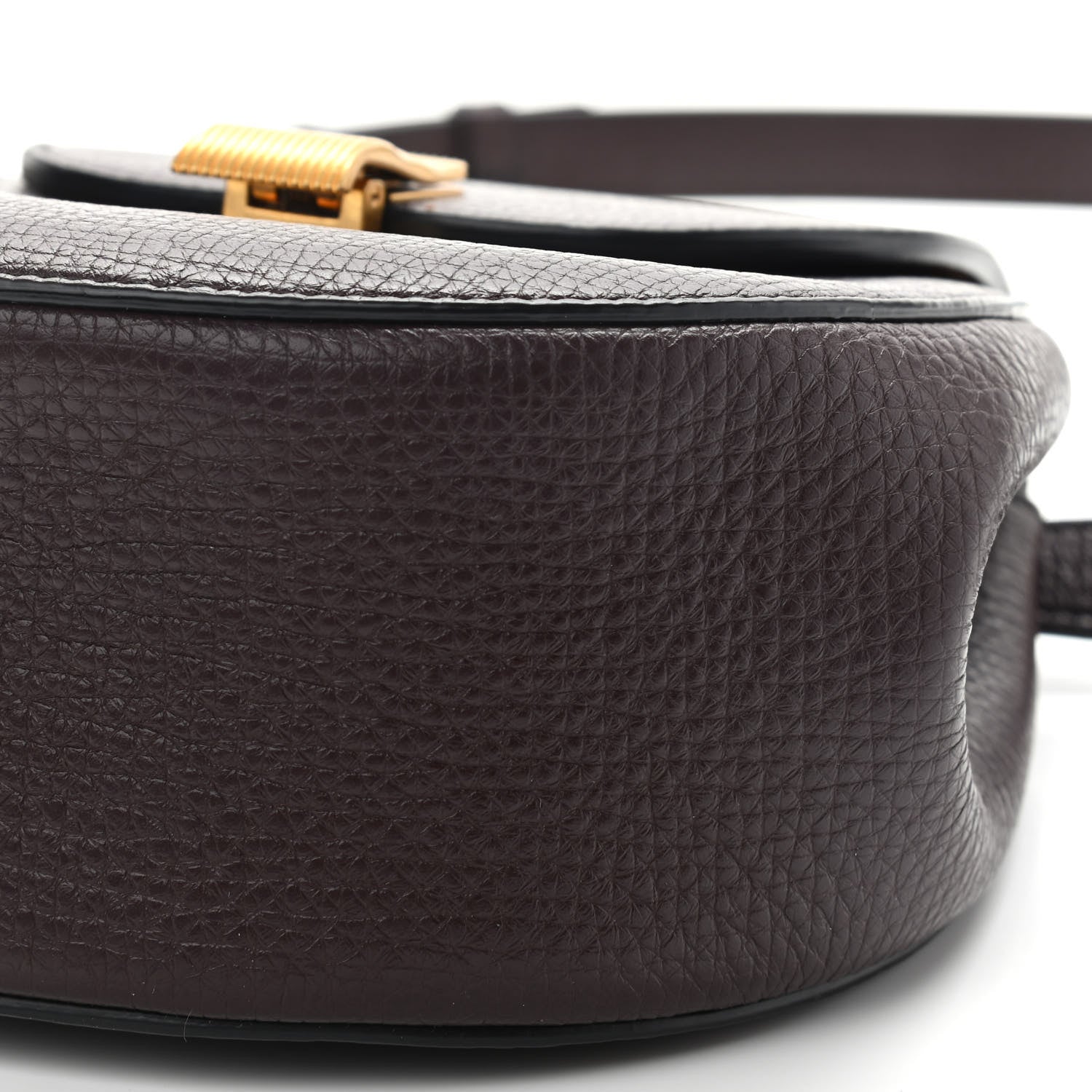 Bottega Veneta Palmellato Calfskin Rounded Belt Bag Oxblood 8 of 8