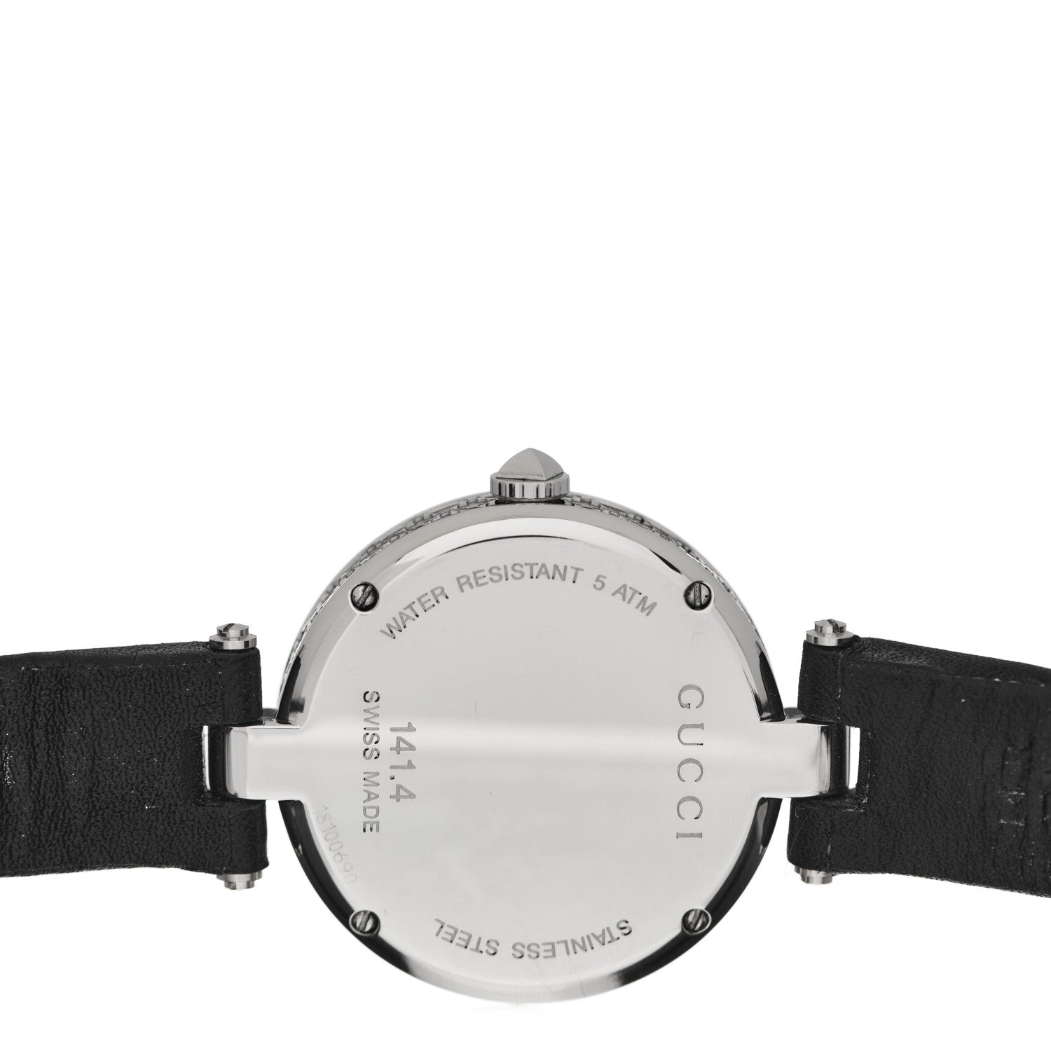 Gucci Stainless Steel Calfskin 32mm Diamantissima Quartz Watch Black 4 of 6
