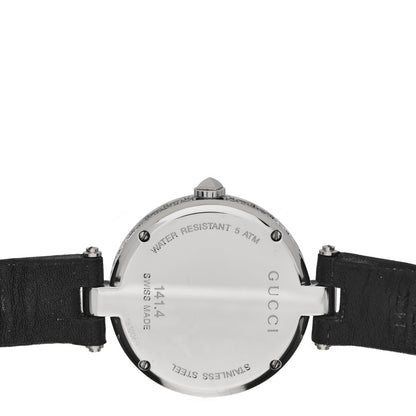 Gucci Stainless Steel Calfskin 32mm Diamantissima Quartz Watch Black 4 of 6