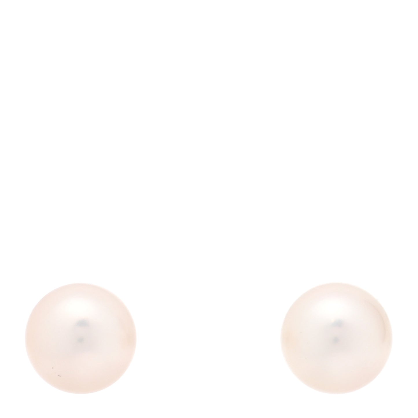 18K White Gold Cultured Pearl 8-8.5mm Earrings